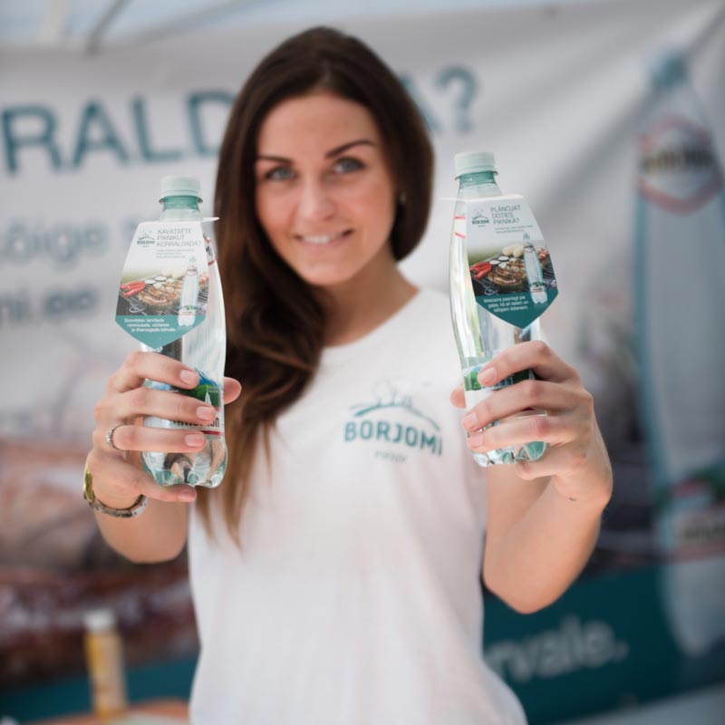 Borjomi piknikuala Grillfestil