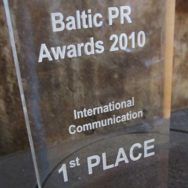 2010 | Baltic PR Awards 1st place